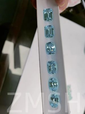Bleu ciel artificiel Saphir rangée Crystal Gem Bleu clair Pour la décoration bijoux