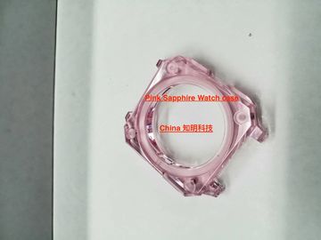 Résistance extérieure polie rose d'éraflure d'usage de boîtier de montre de cristal de saphir