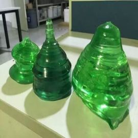 Simple artificiel vert de cristal de saphir de laser pour la taille adaptée aux besoins du client de verre de montre
