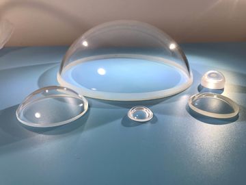 Dôme 150mm optique 76mm de cristal de saphir d'hémisphère 50mm polis adapté aux besoins du client