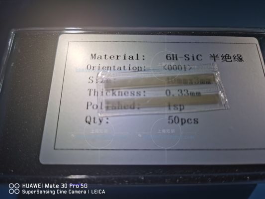 9,4 dureté sic Chips Silicon Carbon Wafers optique