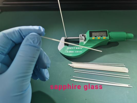 dia1.0mm mince Ultra-fin 0.6mm Al2o3 Sapphire Glass Rod Stick en céramique a enroulé la surface