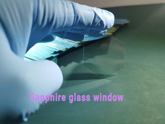Résistance de Sapphire Optical Window Wafer Chemical d'épaisseur du polygone 100um