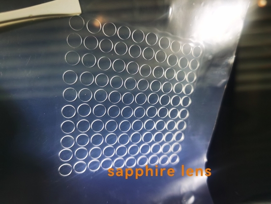 Dia5.5 x 0.5mmt DSP en verre de Windows de coupe de laser de saphir monocristallin fait sur commande d'Al2O3