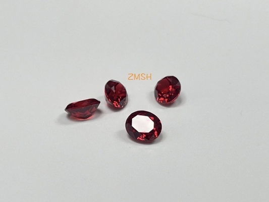 Coupe rouge Gem Stone Rectangle synthétique/forme ovale Sapphire Corundum Material bleue