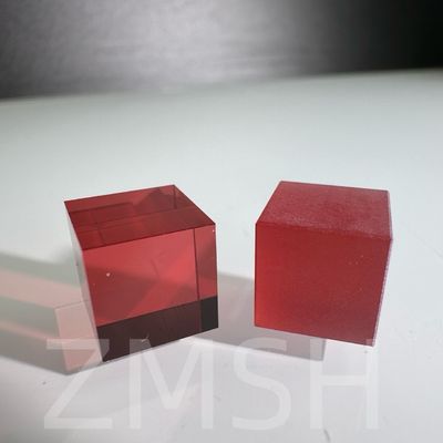 Cultivation artificielle couleur dopée saphir AL2O3 méthode CZ personnalisée Rubis bleu Padparadscha