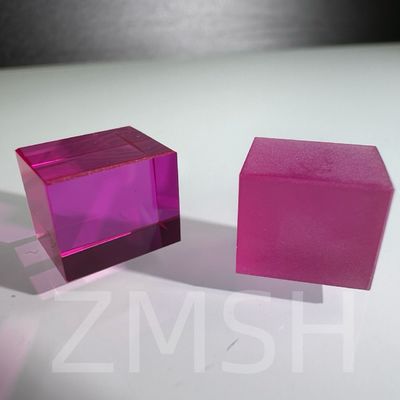 Cultivation artificielle couleur dopée saphir AL2O3 méthode CZ personnalisée Rubis bleu Padparadscha