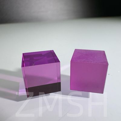 Cultivation artificielle couleur dopée saphir AL2O3 méthode CZ personnalisée Rubis bleu Padparadscha