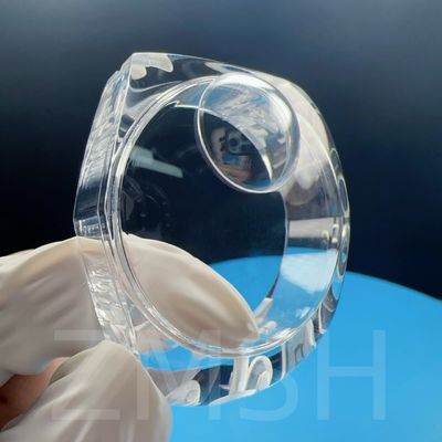 Cultivation artificielle couleur dopée saphir AL2O3 Casque de montre bleu rubis transparent