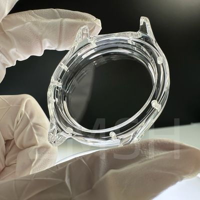 Cultivation artificielle couleur dopée saphir AL2O3 Casque de montre bleu rubis transparent