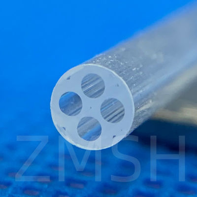 Tuyaux de quartz optiques fusionnés SiO2 verre cristallin personnalisé Transparent Les deux extrémités ouvertes Une extrémité fermée
