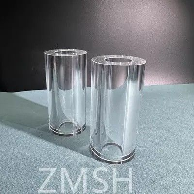 Tuyaux de saphir OD50mm ID25.4mm Longueur 100mm AL2O3 C-Axis Métode KY Mohs 9.0 personnalisation