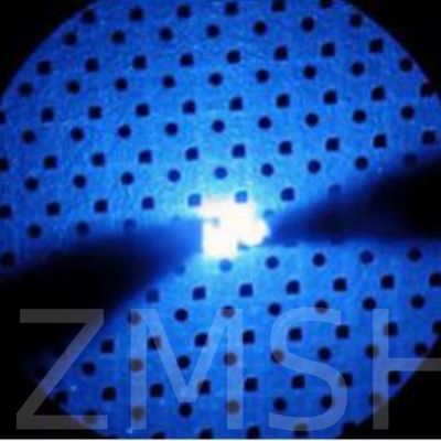LED bleu vert à base de GaN de 2 pouces et 4 pouces cultivé sur plat ou PPS Sapphire MOCVD DSP SSP