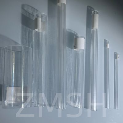 Tubes de saphir transparentes AL2O3 Haute dureté KY EFG Polissée