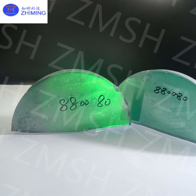 Moissanite vert émeraude SiC cristal unique dureté de Mohs 9,25 Moissanite matière première pour bijoux