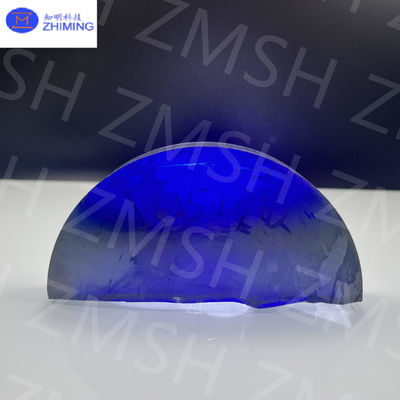 Royal Blue Moissanite Carbure de silicium monocristallin brut dans l'industrie de la joaillerie créé en laboratoire