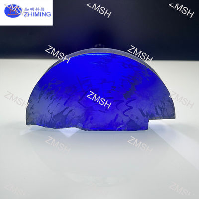 Moissanite pierre précieuse brute bleue royale synthétique SiC monocristallin Dureté de Mohs 9,25 Matières premières pour bijoux