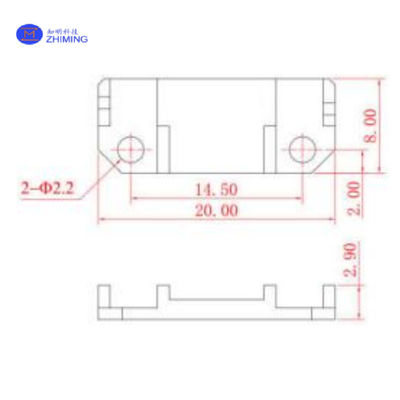 Niobate de lithium (LiNbO3) Modulateur de guidage des ondes Y / bas Vπ 3,5 V / haut PER 25dB / compatible avec la communication FOG, FOCT et quantique