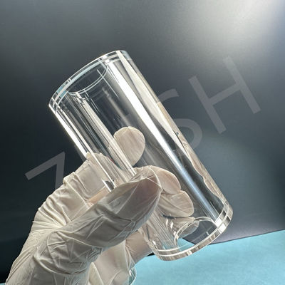 Tuyau de saphir transparent poli méthode KY Taille personnalisée Al2o3 Tuyau de saphir à cristal unique