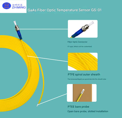 Capteur de température en fibre optique GaAs de haute précision Transformateur de surveillance des points chauds résistant aux EMI
