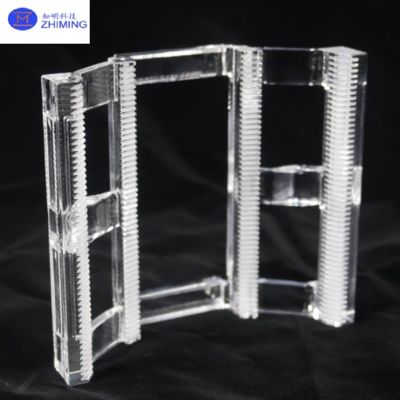 Barque à gaufres de quartz de haute pureté et résistante aux températures élevées personnalisable