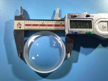 les composants de saphir de 50mm ont adapté Plano aux besoins du client poli par taille - dôme optique d'hémisphère de lentille convexe