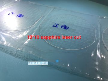 lentille protectrice de laboratoire de 10x10/7x7mm d'équipement de saphir de laser à verre de caméra scientifique de coupe