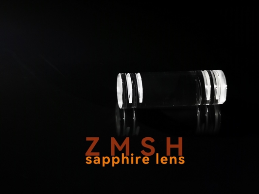 Cannelure monocristalline d'Al2O3 Sapphire Crylinder Rod Lens With