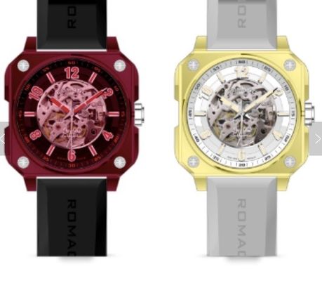Bon prix Verre saphir rouge simple, cristal de montre en saphir transparent personnalisé en ligne