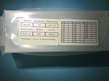 Bon prix 2 gaufrette de nitrure de gallium de pouce DSP SSP calibres épitaxiaux d'un GaN de substrats de saphir d'axe en ligne