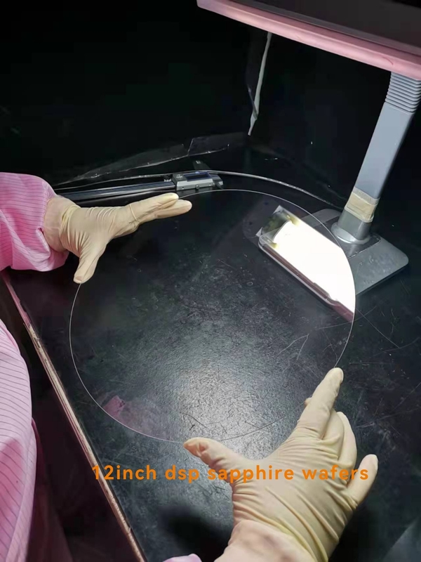 12inch 300mm aucune transmittance optique élevée de Sapphire Substrate Wafer Crystal Glass d'entaille