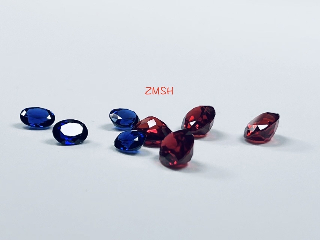 Gem Stone Ruby Sapphire Gems synthétique bleu royal