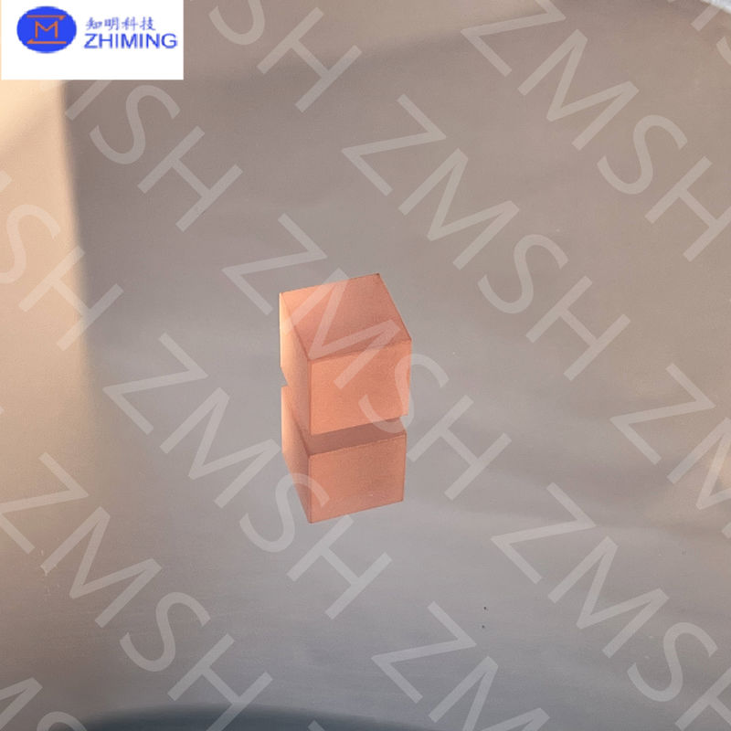 Saphir rose pierre précieuse synthétique Sakura matière première rose pour la fabrication de bijoux Dureté Mohs de 9