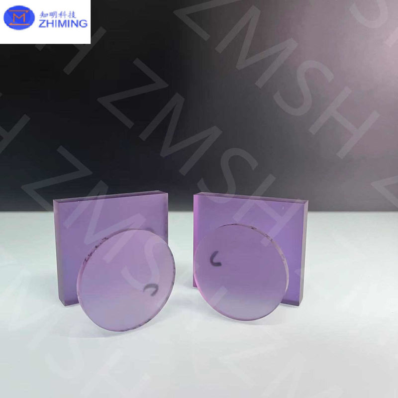 Saphir fabriqué en laboratoire pierre précieuse synthétique matières premières échelle de Mohs 9 pour bijoux fabriqués à haute transparence