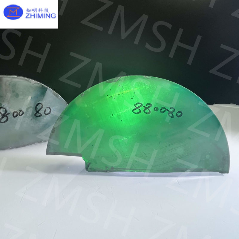 Moissanite vert émeraude SiC cristal unique dureté de Mohs 9,25 Moissanite matière première pour bijoux