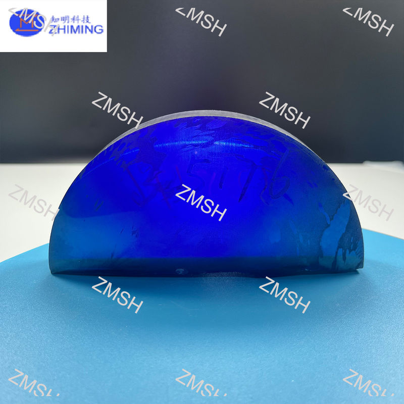 Moissanite pierre précieuse brute bleue royale synthétique SiC monocristallin Dureté de Mohs 9,25 Matières premières pour bijoux