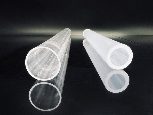 Tube de quartz d'instrument de Sapphire Tube Rods Protective Insulating de contrôle de flux
