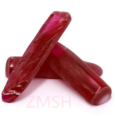 Pierre précieuse artificielle de rubis transparente pour collier à bague sans inclusions