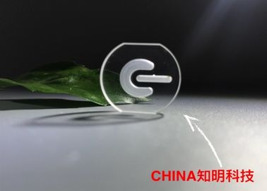 Bon prix Bouton de puissance de saphir d'axe de C, côté découpé par verre de lentille de saphir double poli en ligne