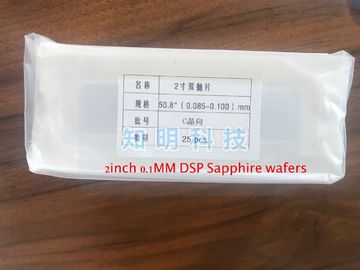 Bon prix Épaisseur ronde 100um/0.1mm Dsp de pouce 50.8mm des gaufrettes 2 de substrat de saphir en ligne