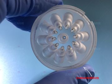 Bon prix Forme adaptée aux besoins du client par trou liquide en verre transparent de filet de vis de valve de saphir en ligne