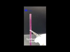 Barres laser rubis synthétiques (Cr:Al2O3) pour équipement laser Longueur jusqu'à 200 mm